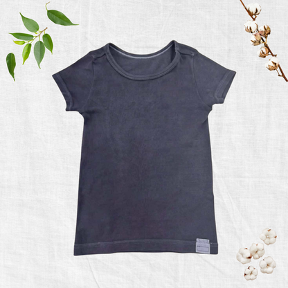 【キッズ】緑茶染めインナーシャツ（半袖）